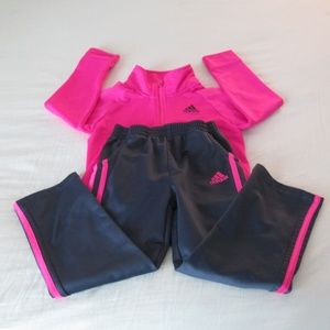 Adidas Girls Sweatshirt & Sweatpants Size -  4T
